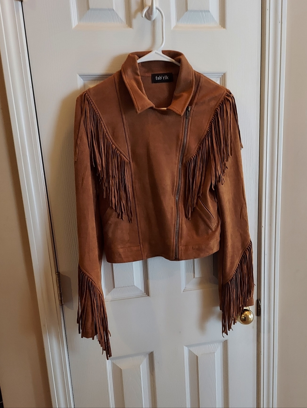 Fab'rik Fringed Suede Western Moto Streetwear Jacket - Small EUC!